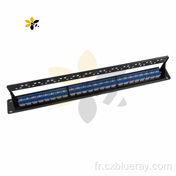 Panneau de plaques UTP 24ports Cat6A